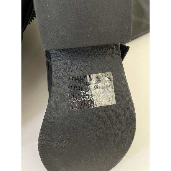 Jellypop Black Downtown Chained Braided Tassel Mid Calf Girls’ Boots Size 2 - Picture 7 of 9